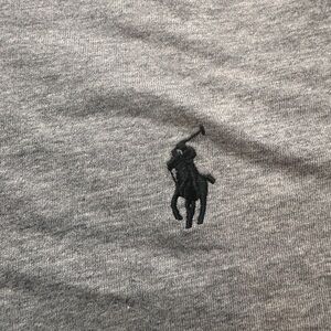 Polo Ralph Lauren Gray long sleeve pull string hoodie-L(23x28x25)